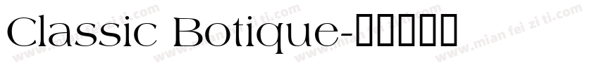 Classic Botique字体转换